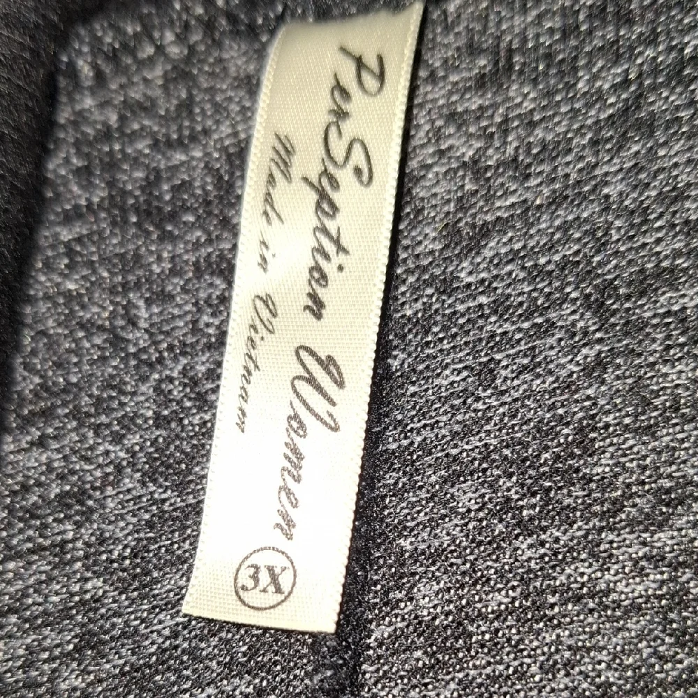 Perseption Black and Gray Cowl Neck Sweater - Picture 2 of 3